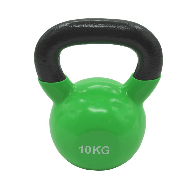 10Kg Iron Vinyl Kettlebell Weight Gym Use Russian Cross Fit Strength