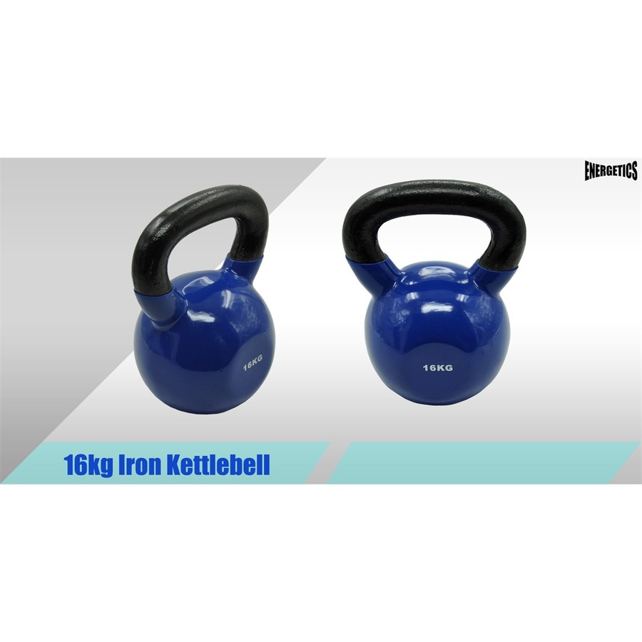 12kg + 16kg + 20kg - Total 48kg Iron Vinyl Kettlebell Weight Strength Training