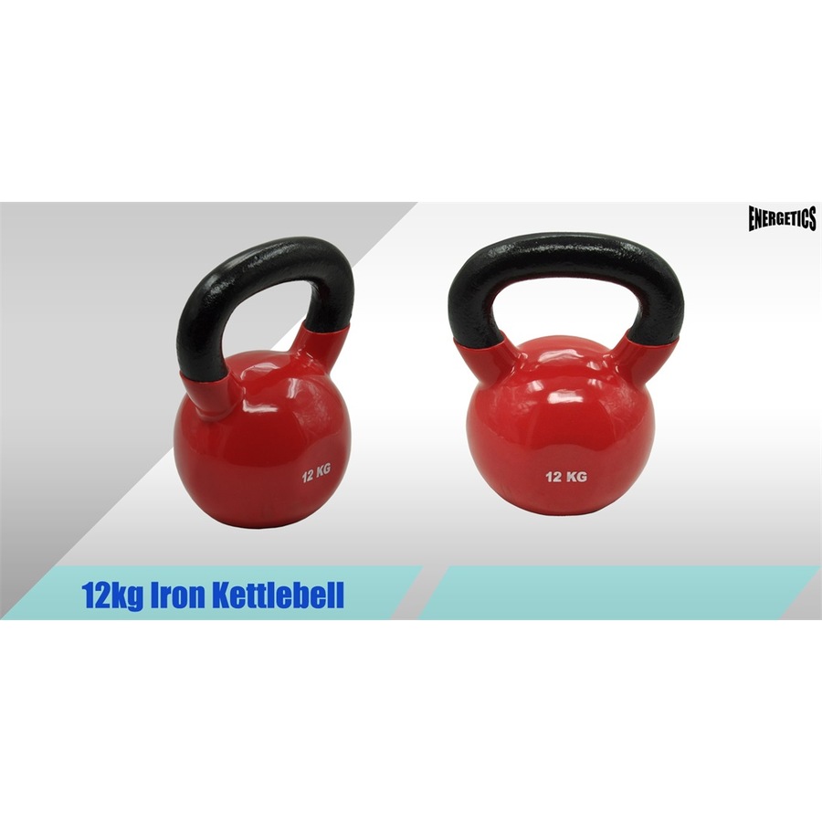 12kg + 20kg = Total 32kg Iron Vinyl Kettlebell Weight Gym Strength Training