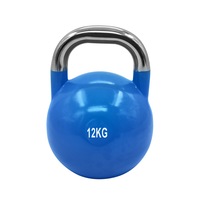 12kg Steel Pro Grade Competition Kettlebell Weight - Home Gym Strenth Training