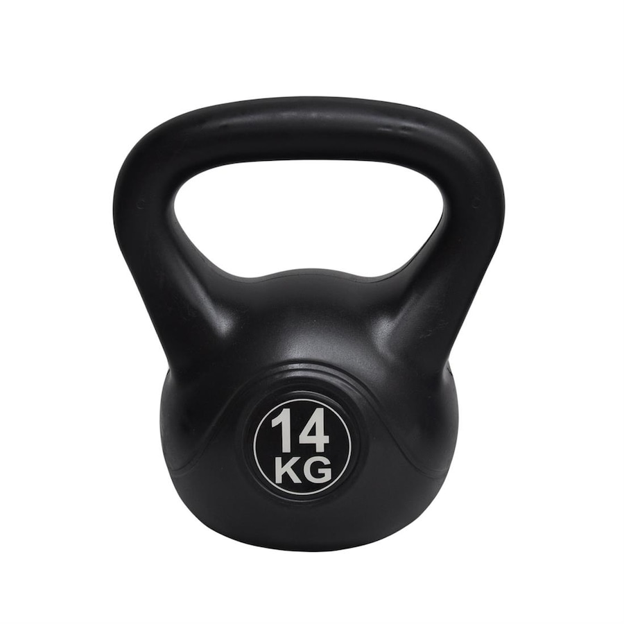 14kg Kettlebell - Home Gym Kettlebell Weight Fitness Exercise - Black