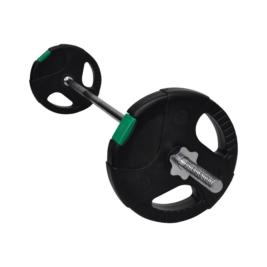 15kg - 150cm Barbell Bar Weight Set - Double Handle Weight Plate - Weight Sets