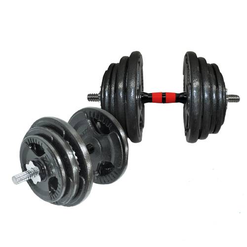 19-89kg Dumbell Set - Iron Plate Dumbbell Weight Set - 40cm Dumbell Bar Australia