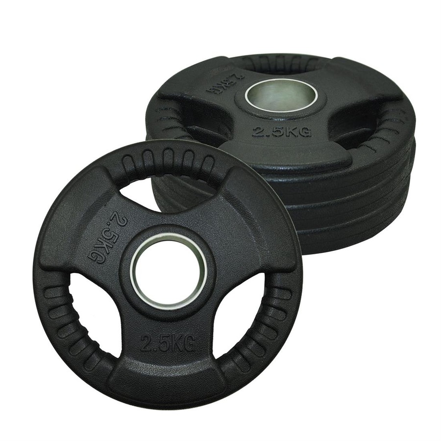 2.5kg X 4 Rubber Coated Cast Iron Olympic Weight Plate - Commercial Grade