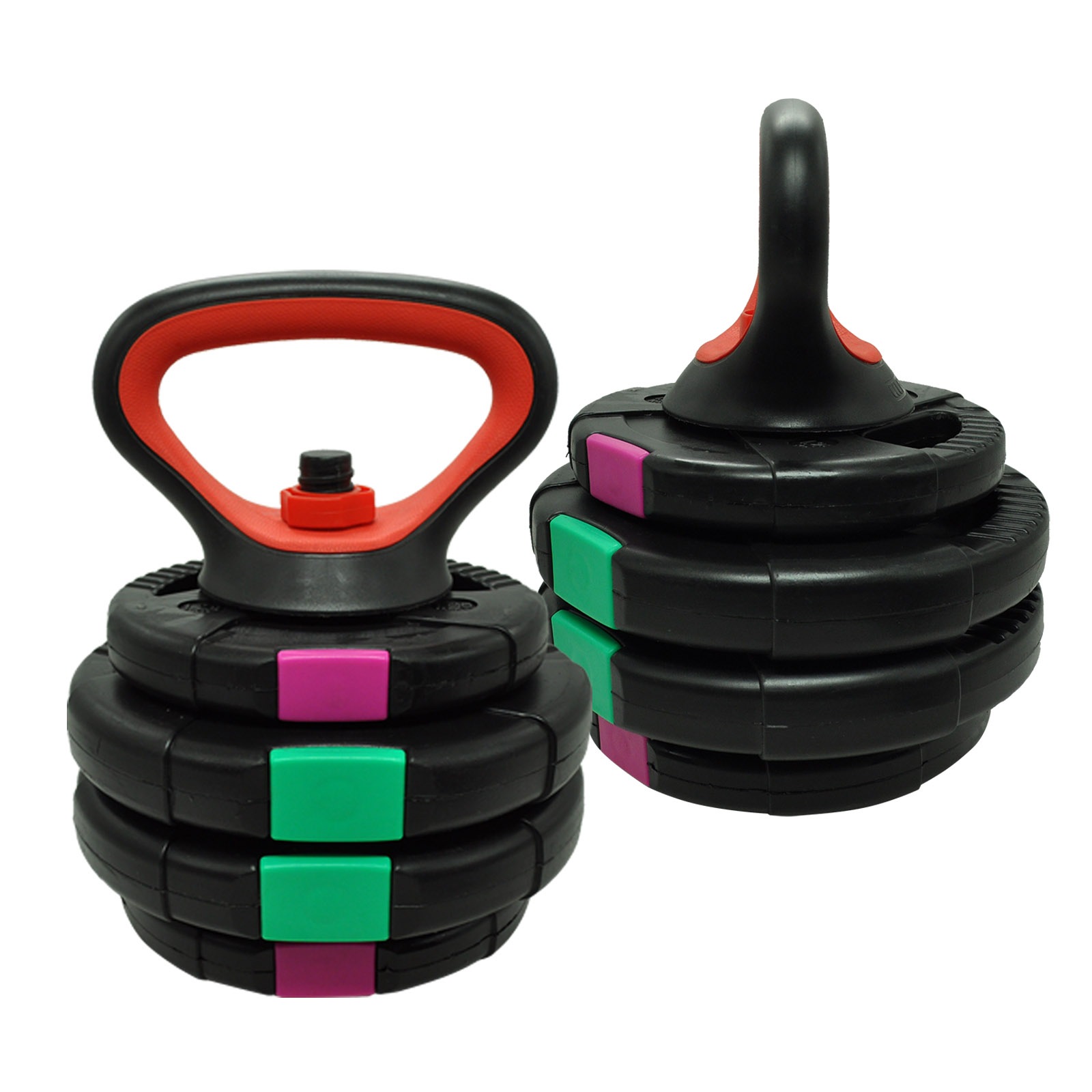 2 Sets - 7.5kg Kettlebell Weight Total 15kg Adjustable Australia