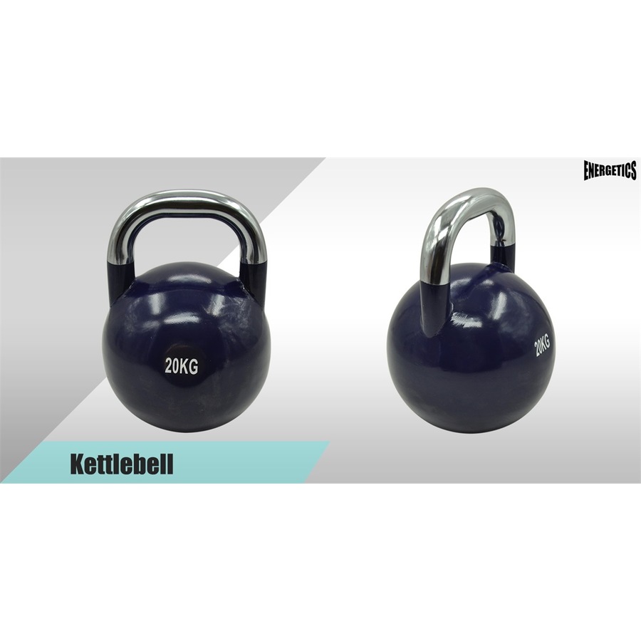 2 x 20kg - Steel Pro Grade Competition Kettlebell Weight - Home Gym Strenth