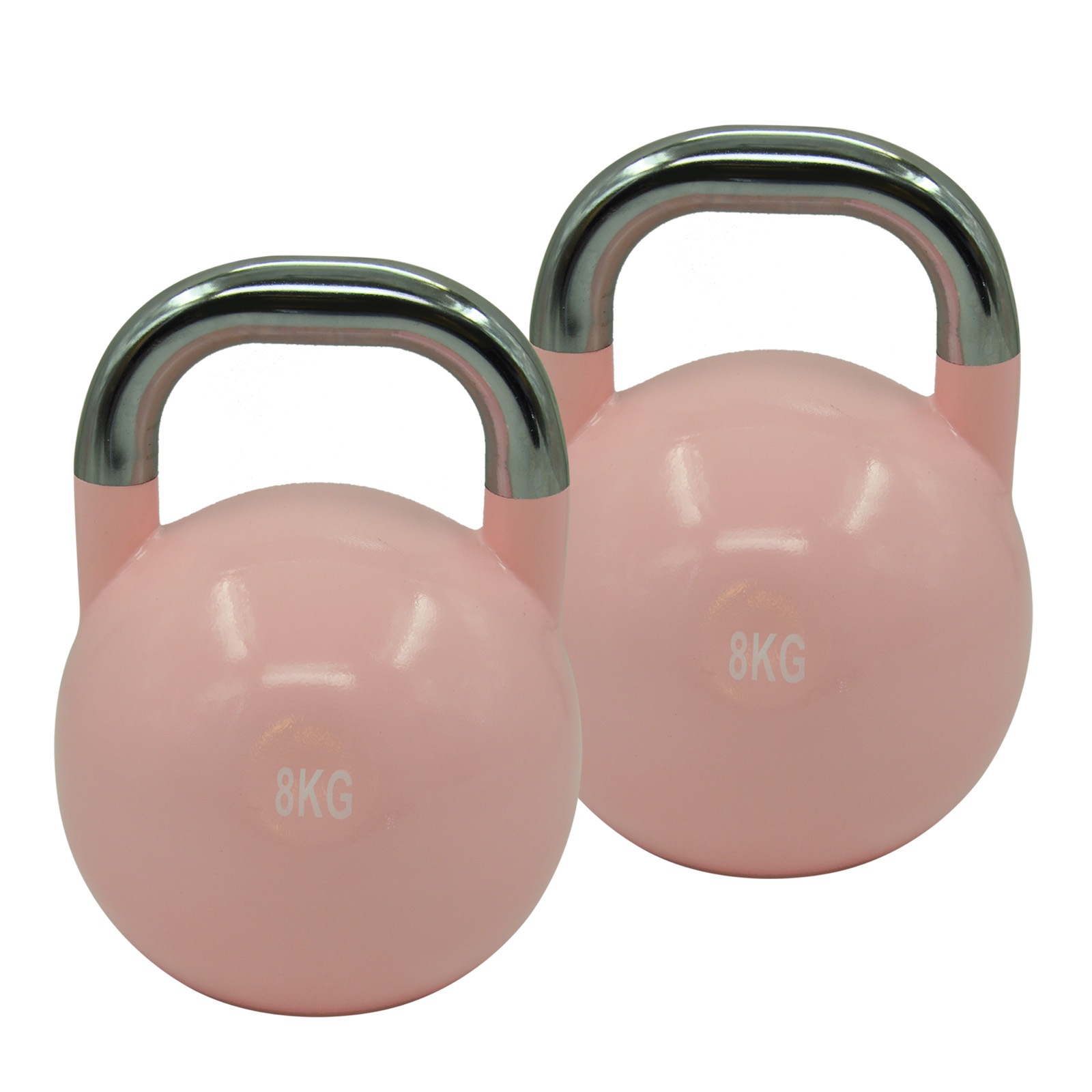 2 x 8kg - Steel Pro Grade Competition Kettlebell Weight Home Gym