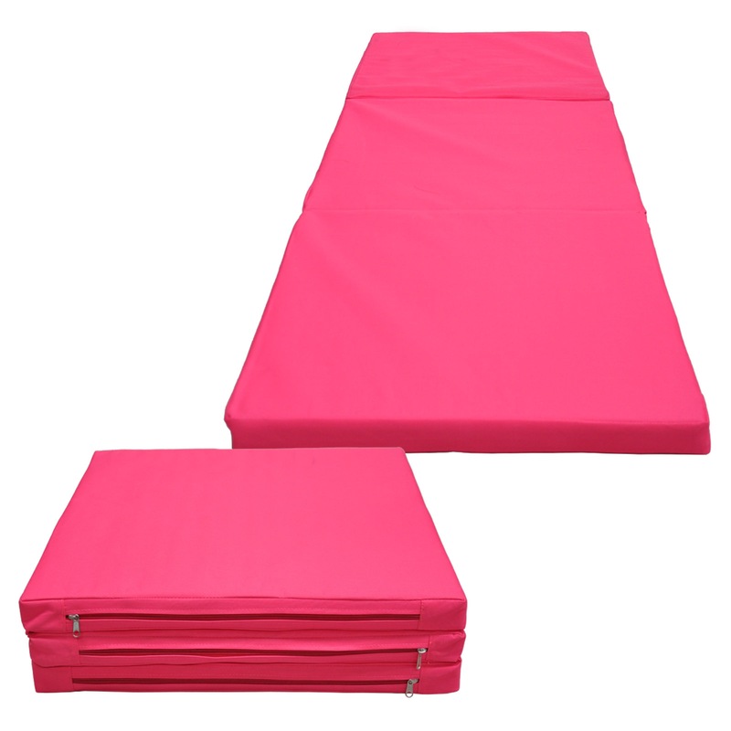 Buy 2 x Folding Yoga Pink Mat Gymnastics Floor Exercise Gym Mat