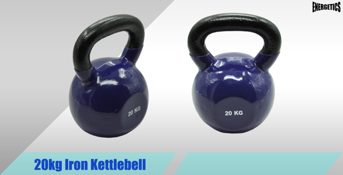 20kg Iron Vinyl Kettlebell Weight Gym Use Russian Cross Fit Strength Training Australia