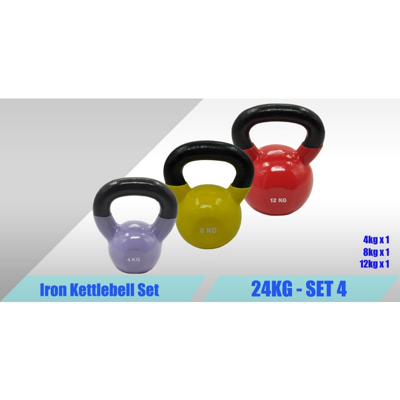 10Kg Iron Vinyl Kettlebell Weight - Gym Use Russian Cross Fit