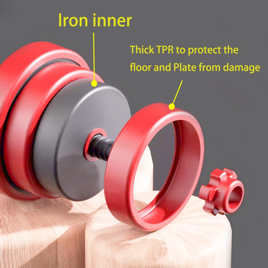 25kg Cast Iron All-in-One Multi-function Barbell Dumbbell Kettlebell Weight Set