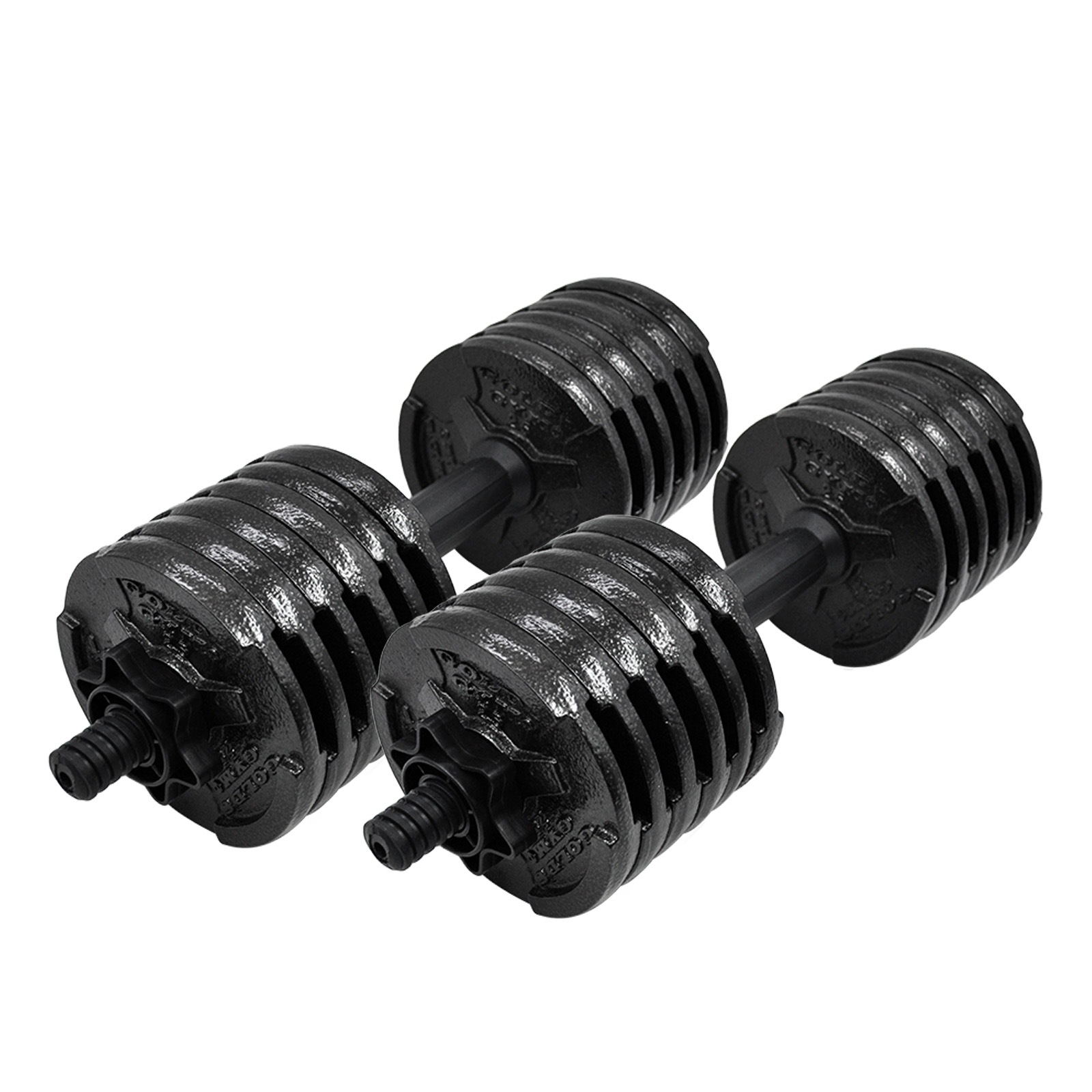 29.2kg Dumbell Weight Set - 45cm Pvc Bar + 24 X 2.5lbs Cast