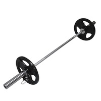 29KG Weight Set 150cm Olympic Barbell Bar 20KG Weight Plate FREE Spring Collar