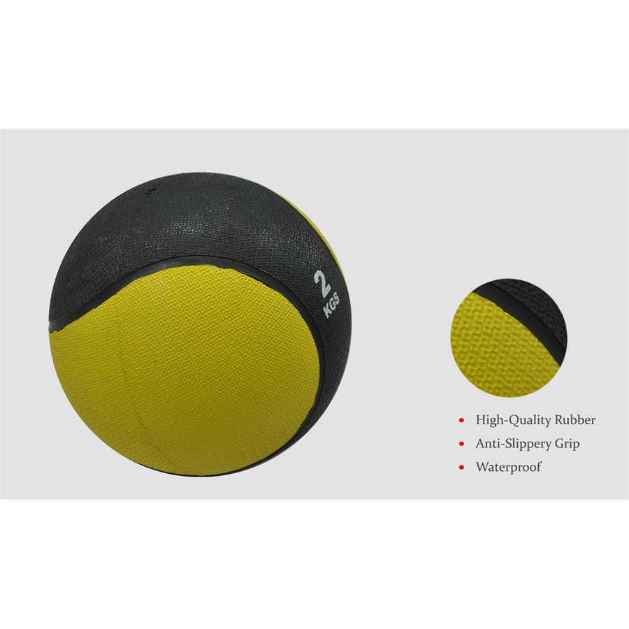2kg+3kg+4kg+5kg+6kg Commercial Rubber Medicine Ball Set / Fitness Exercise Ball
