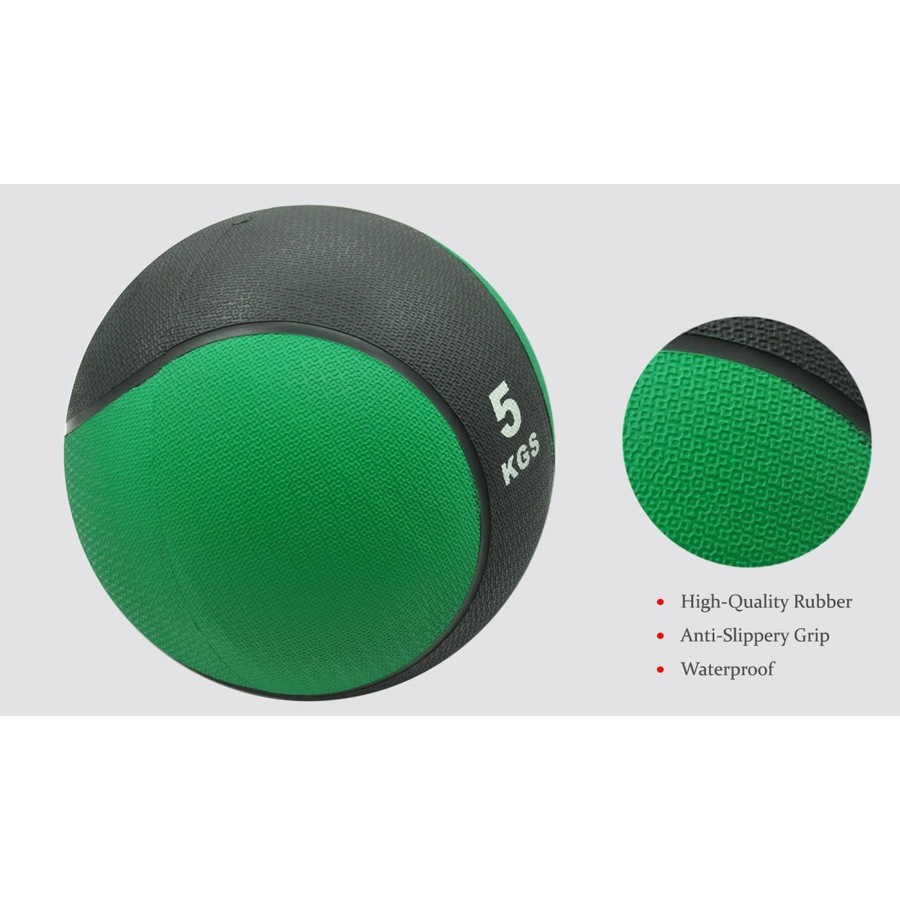2kg+3kg+4kg+5kg Commercial Rubber Medicine Ball Set / Gym Fitness Exercise Ball