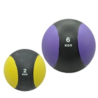 2kg + 6kg Commercial Rubber Medicine Ball Set / Gym Fitness Fit Exercise Ball