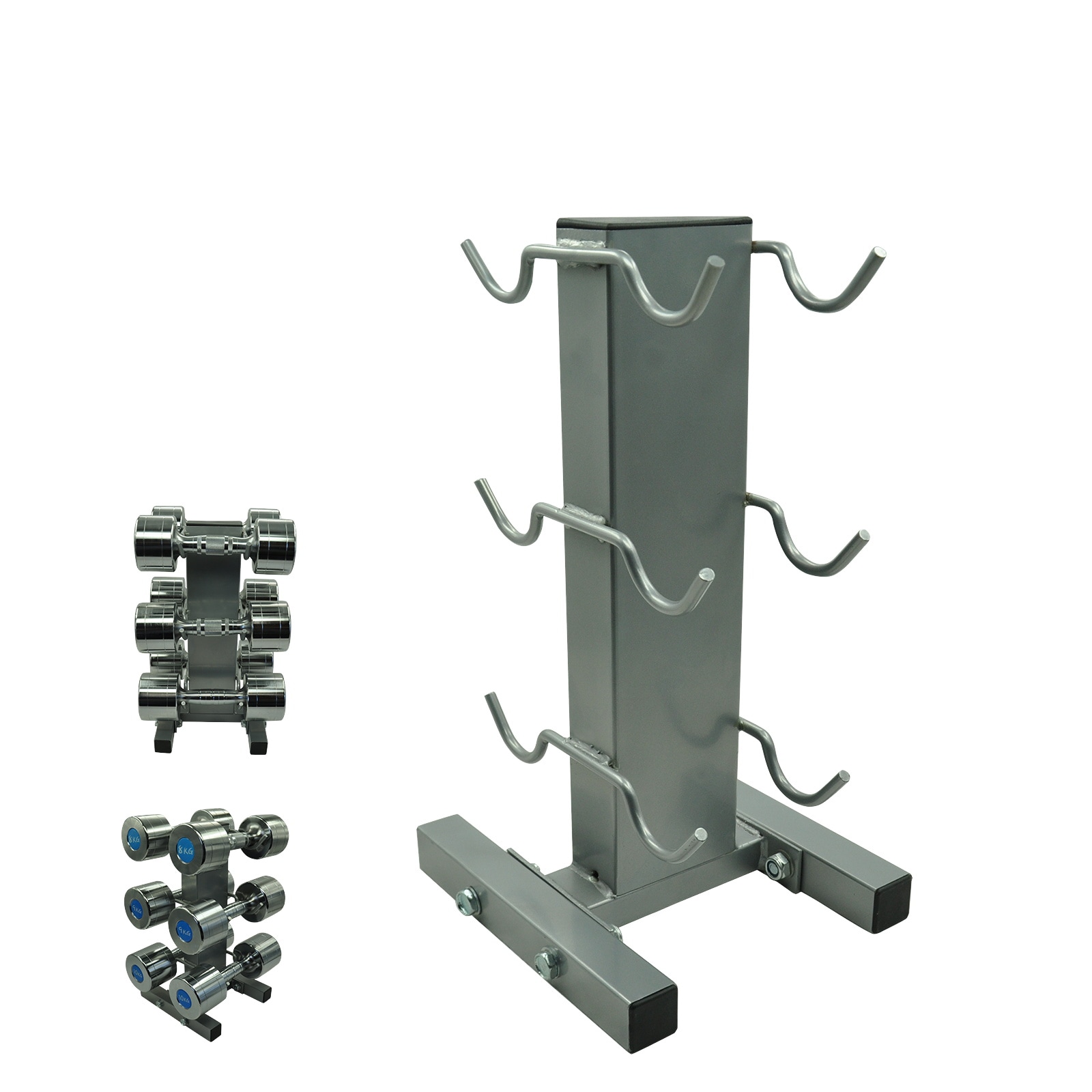3 Pairs Dumbell Rack - Solid Vertical Dumbell Stand Storage 3 Pair Dumbbell Set Australia