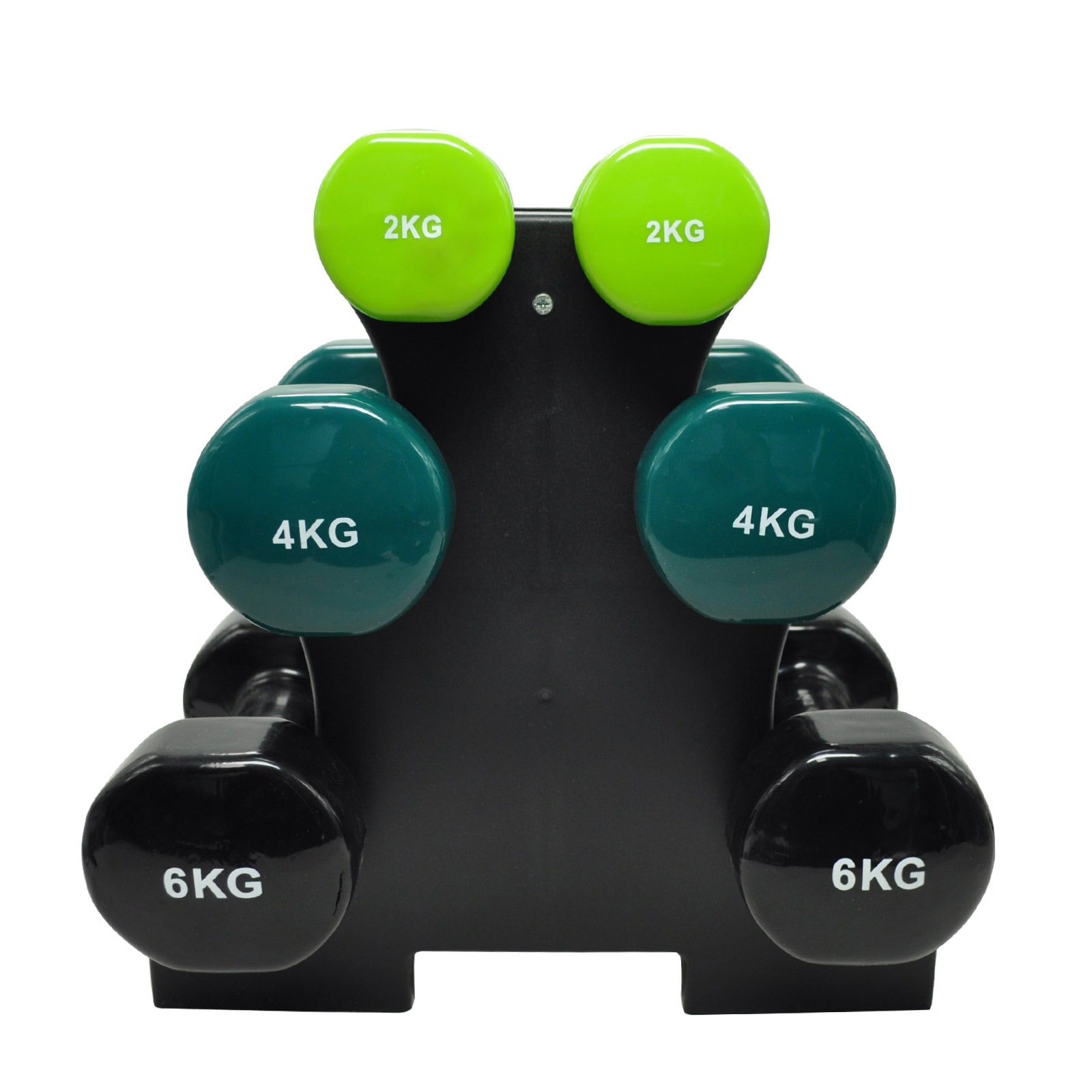 3 Pairs Pvc Dumbbell Set Weight - 2kg + 4kg 6kg