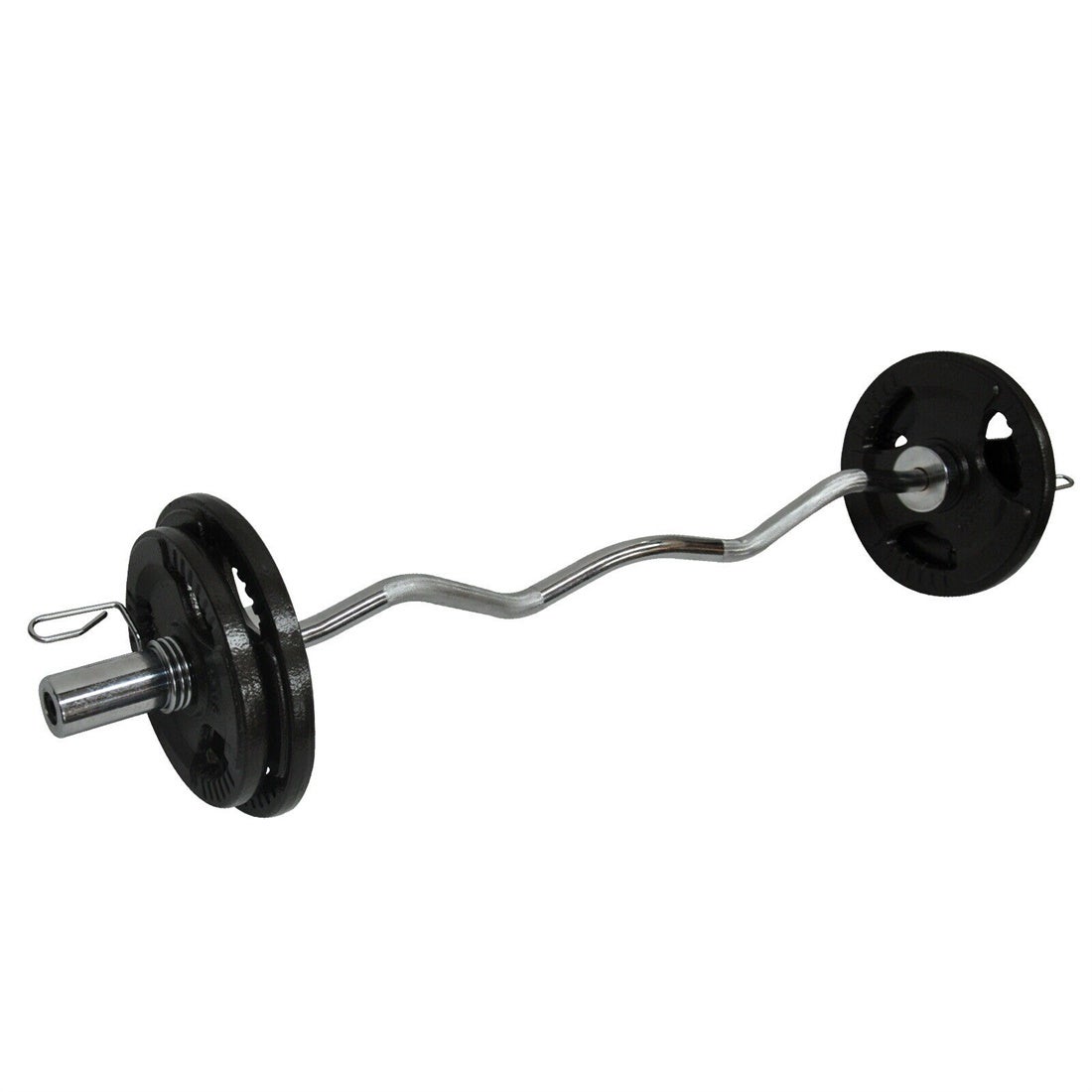 Buy 31kg Olympic Barbell Bar Weight Set 120cm Curl Bar 25kg