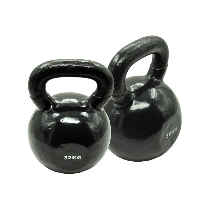 Buy 32Kg x 2 Iron Vinyl Kettlebell Weight - Gym Use Russian Style