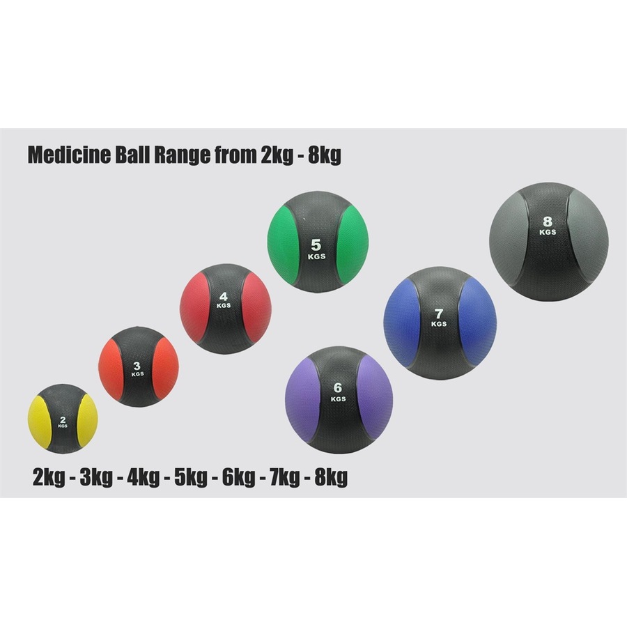 3kg + 6kg Commercial Rubber Medicine Ball / Gym Fitness Fit Exercise Ball