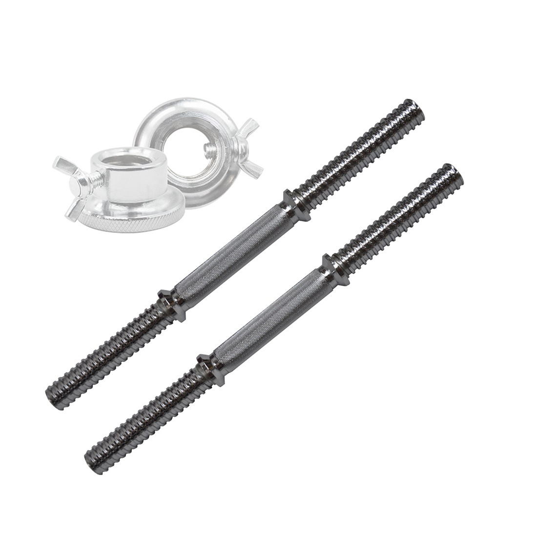 40cm Dumbbell Bar - 1 Pair Stainless Dumbell Handle - 25mm Diameter Australia