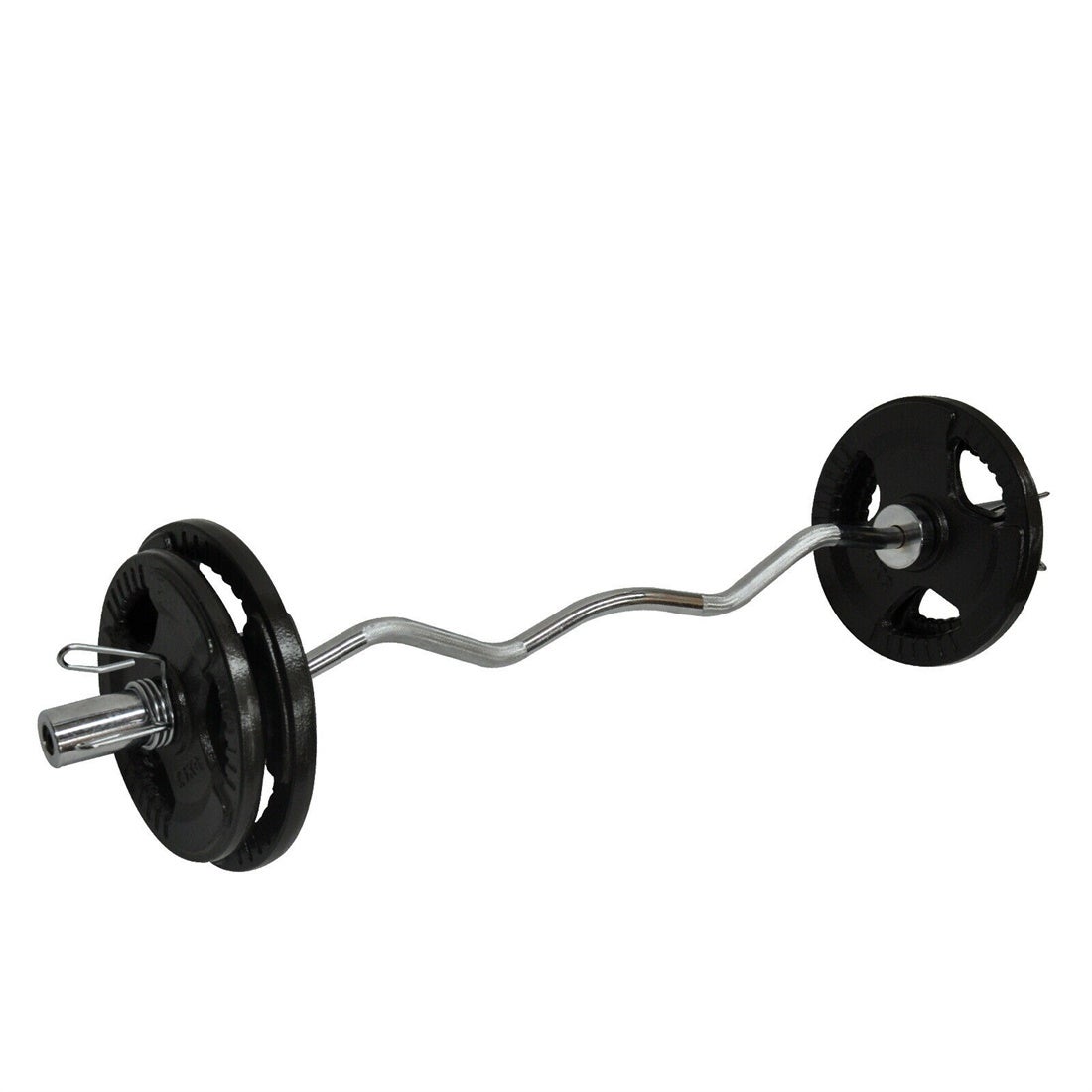 Buy 41kg Olympic Barbell Bar Weight Set 120cm Curl Bar 35kg