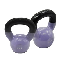 4KG x 2 VINYL IRON RUSSIAN STYLE KETTLEBELL - Home Strength Training