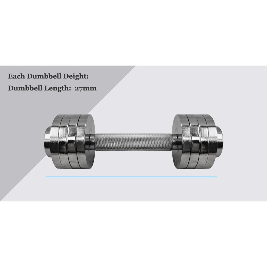 5kg x 2 Adjustable Dumbbell Gym Fitness Exercise Equipment Weight - Total 10kg