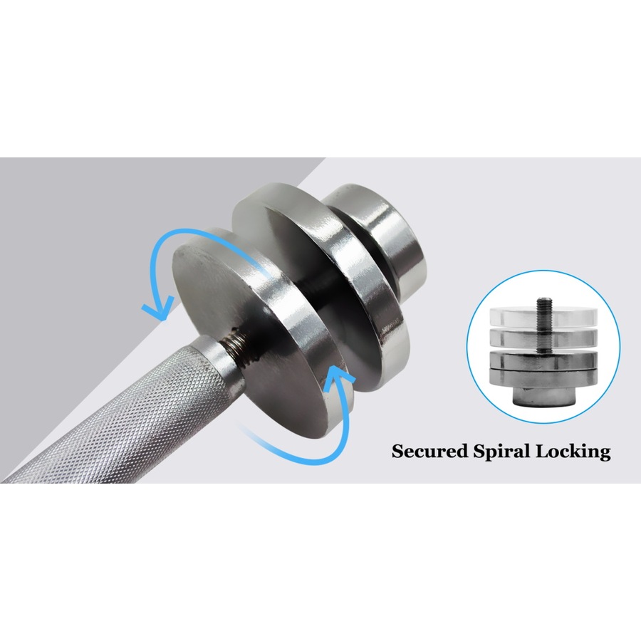 5kg x 2 Adjustable Dumbbell Gym Fitness Exercise Equipment Weight - Total 10kg