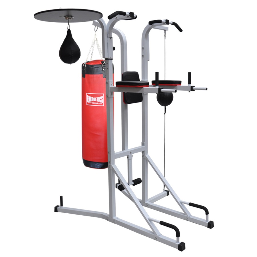 Buy 8 in 1 Boxing Rack Stand Multi Function Home Gym Station - 40kg Red ...