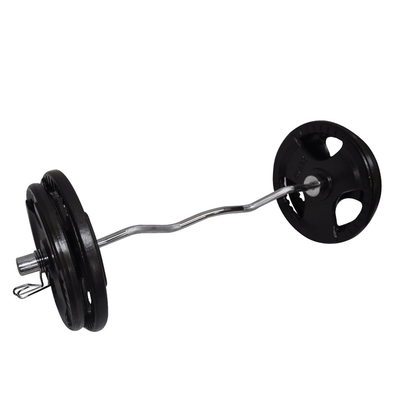 Buy 96kg Olympic Barbell Bar Weight Set 120cm Curl Bar + 90kg Olympic