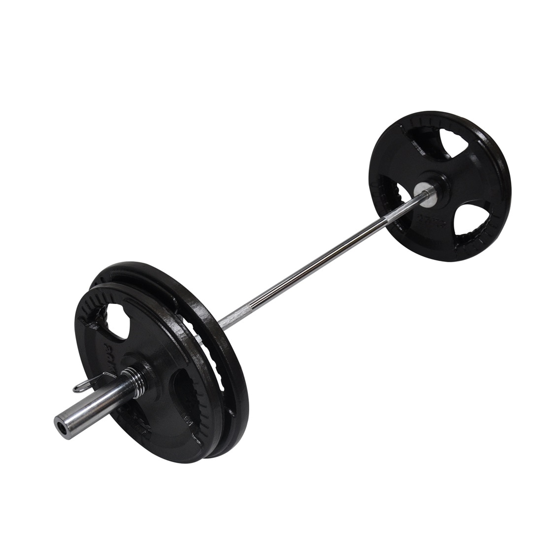 99KG Weight Set 150cm Olympic Barbell Bar 90KG Plate FREE Spring Collar