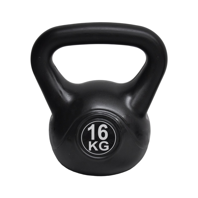 16kg Kettlebell Home Gym Kettlebell Weight Fitness Exercise Black