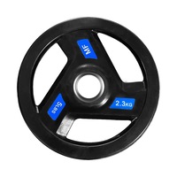 Energetics 5LBS x 4 Rubber Coated Olympic Cast Iron Weight Plate - Commercial Grade