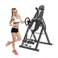 Gravity Inversion Table - Upside Down Machine - Heavy Duty - Black