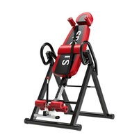 Gravity Inversion Table - Upside Down Machine - Heavy Duty - Red / Black