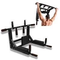 Heavy Duty Wall Mounted Power Station - Knee Raise - Pull Up - Chin Up -Dips Bar