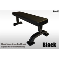 Home Gym Adjustable Squat Rack + Heavy Duty Flat Weight Bench Press