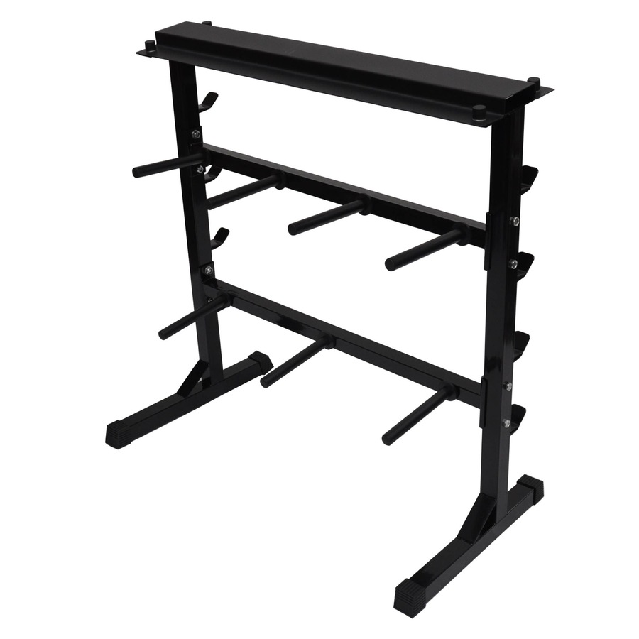 Home Gym - Weight Plate - Barbell Bar - Dumbell Weight Storage Rack - 300kg+