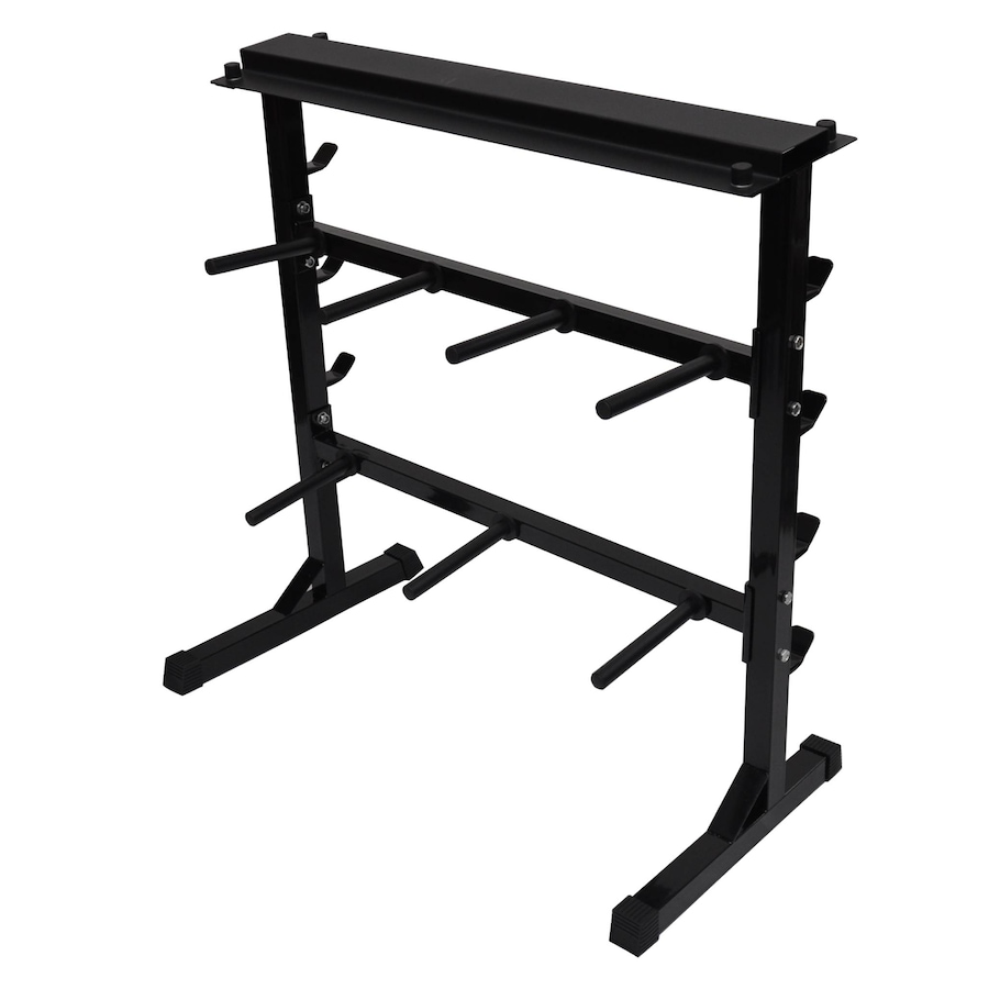 Home Gym - Weight Plate - Barbell Bar - Dumbell Weight Storage Rack - 300kg+