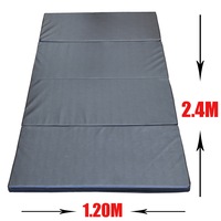 Large 240cm x 120cm x 5cm Gymnastics Folding Gym Exercise Yoga Mat - Black