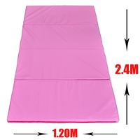 Large 240cm x 120cm x 5cm Gymnastics Folding Gym Exercise Yoga Mat - Pink