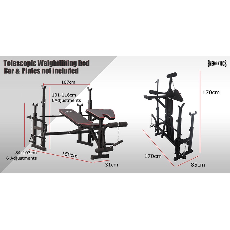 Buy MultiFunction Weight Bench Press Adjustable Fitness Exercise