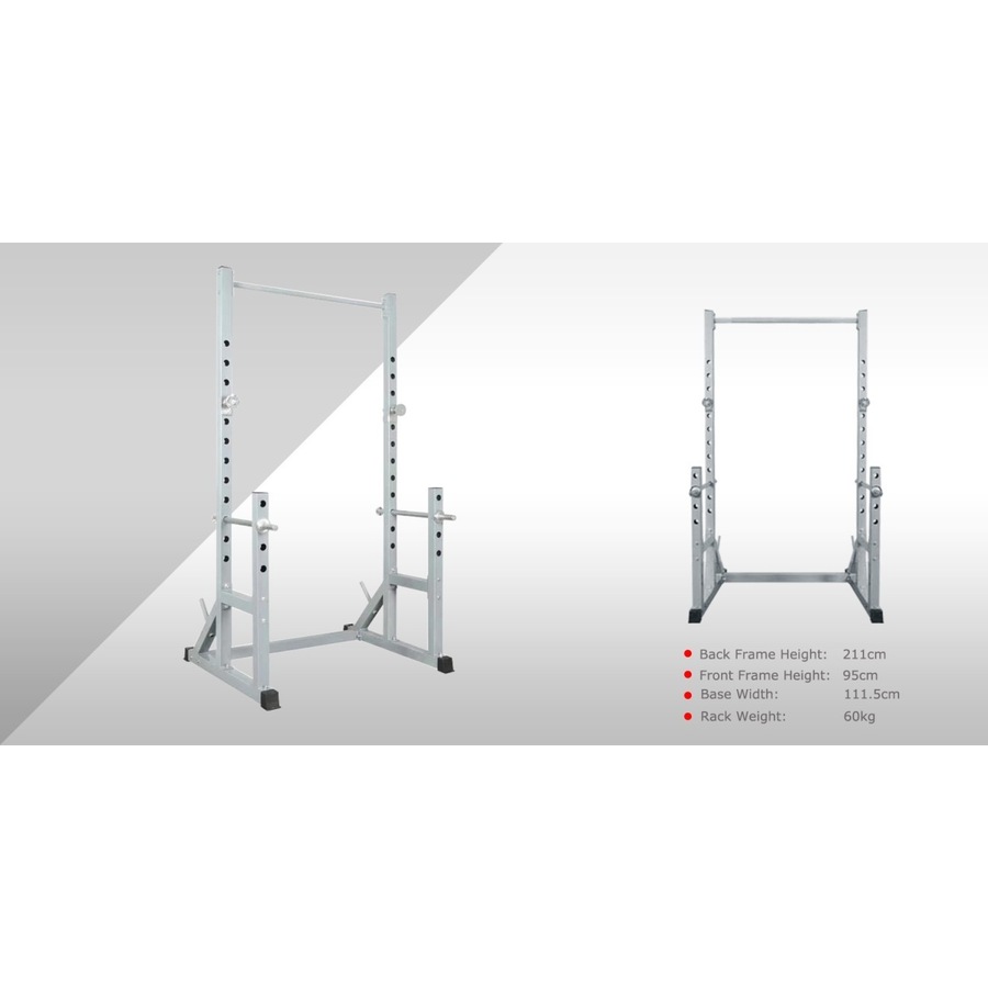 Power Cage - Power Rack - Squat Rack - Bench Press Chin Up + Adjust Weight Bench