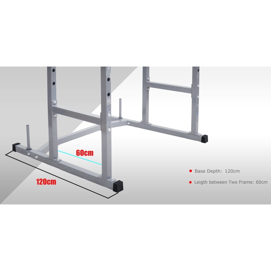 Power Cage - Power Rack - Squat Rack - Weights Bench Press + Flat Weight Bench