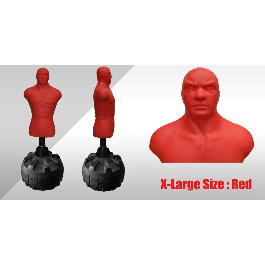 Hi Tech Silicone Free Standing Human Bob Boxing Punching Dummy Bag& X-large Red