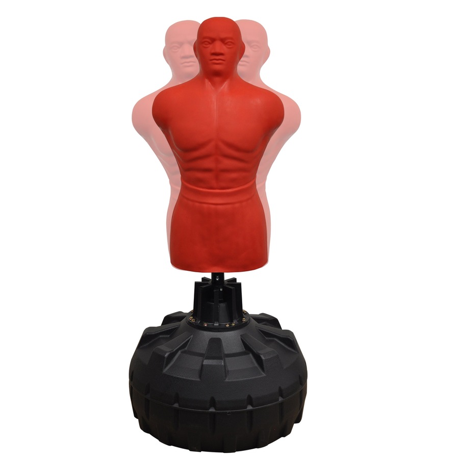 Silicone Skin - Free Standing Human BOB Boxing Punching Dummy Bag - Red Color