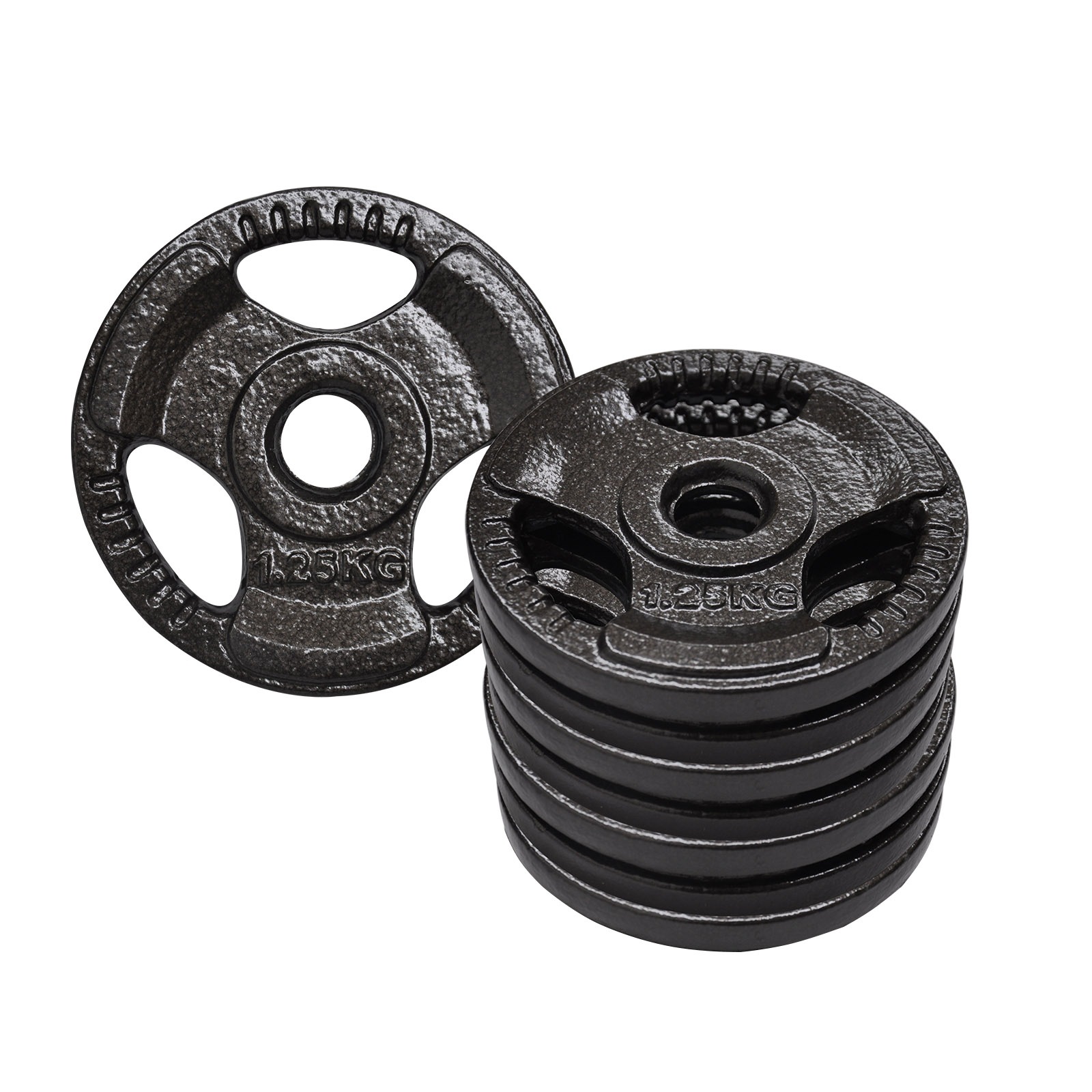 Standard Cast Iron Hammertone Weight Plate 1.25kg 25kg Set Home Gym Australia