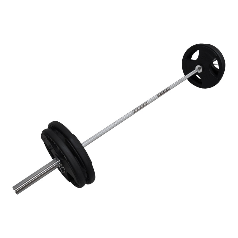 Buy Total 106kg 220cm Olympic Barbell Weight Set Rubber Coated
